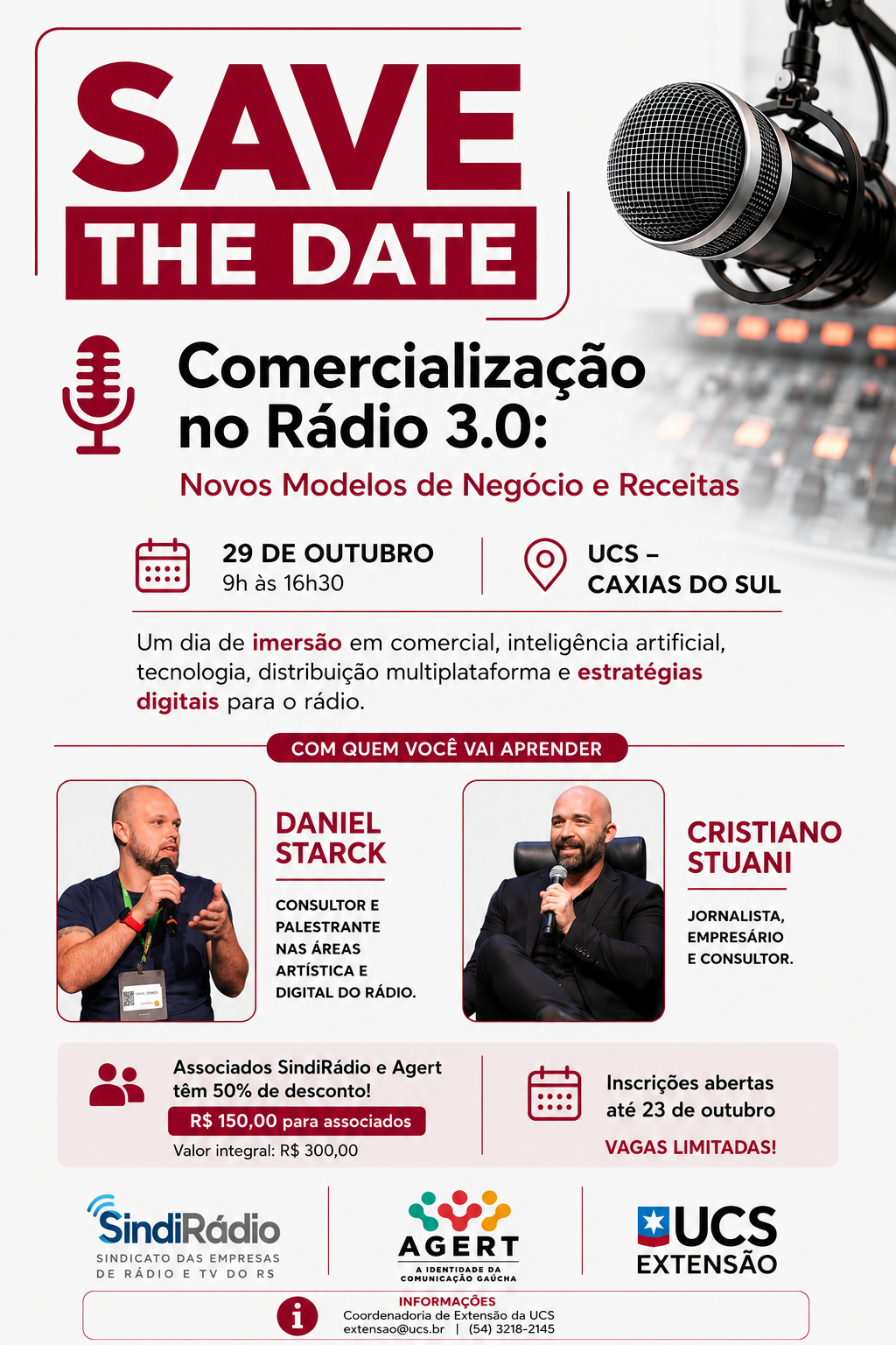 Save the Date Comercialização no Rádio 3.0